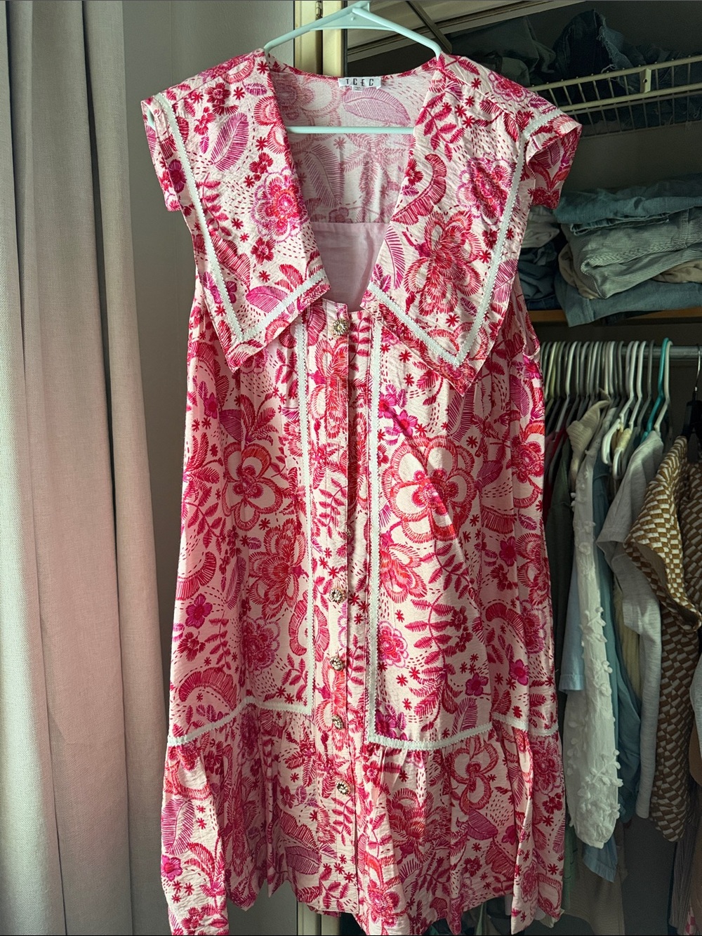Vici Pink Floral Mini Dress